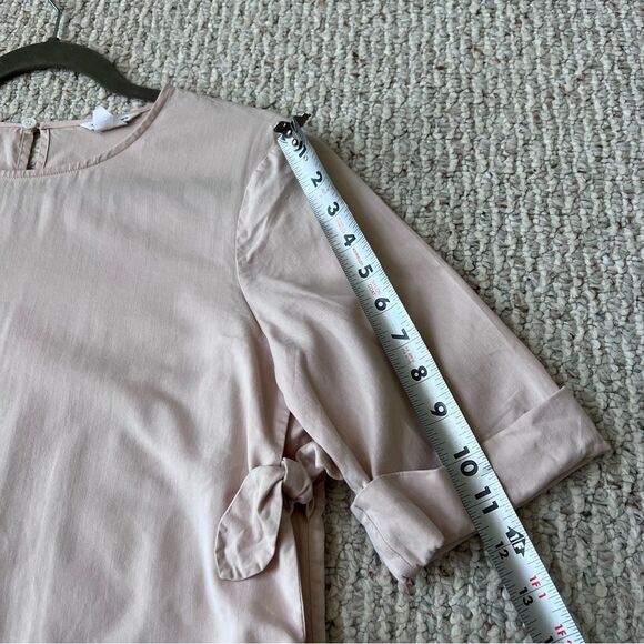 Club Monaco Adeelah Side-tie Pink Top - Picture 9 of 12